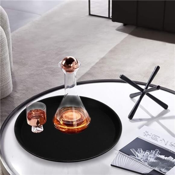 3 Pack Serving Trays 11 Inch Round Non Slip Food Trays Restaurant Bar Cafe Party - Picture 2 of 8